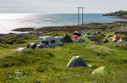 Sommer i Sørvær - Sørøyrocken - teltleir