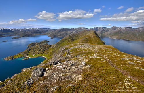 Utsikt fra Ramnesfjellet - Øyfjord